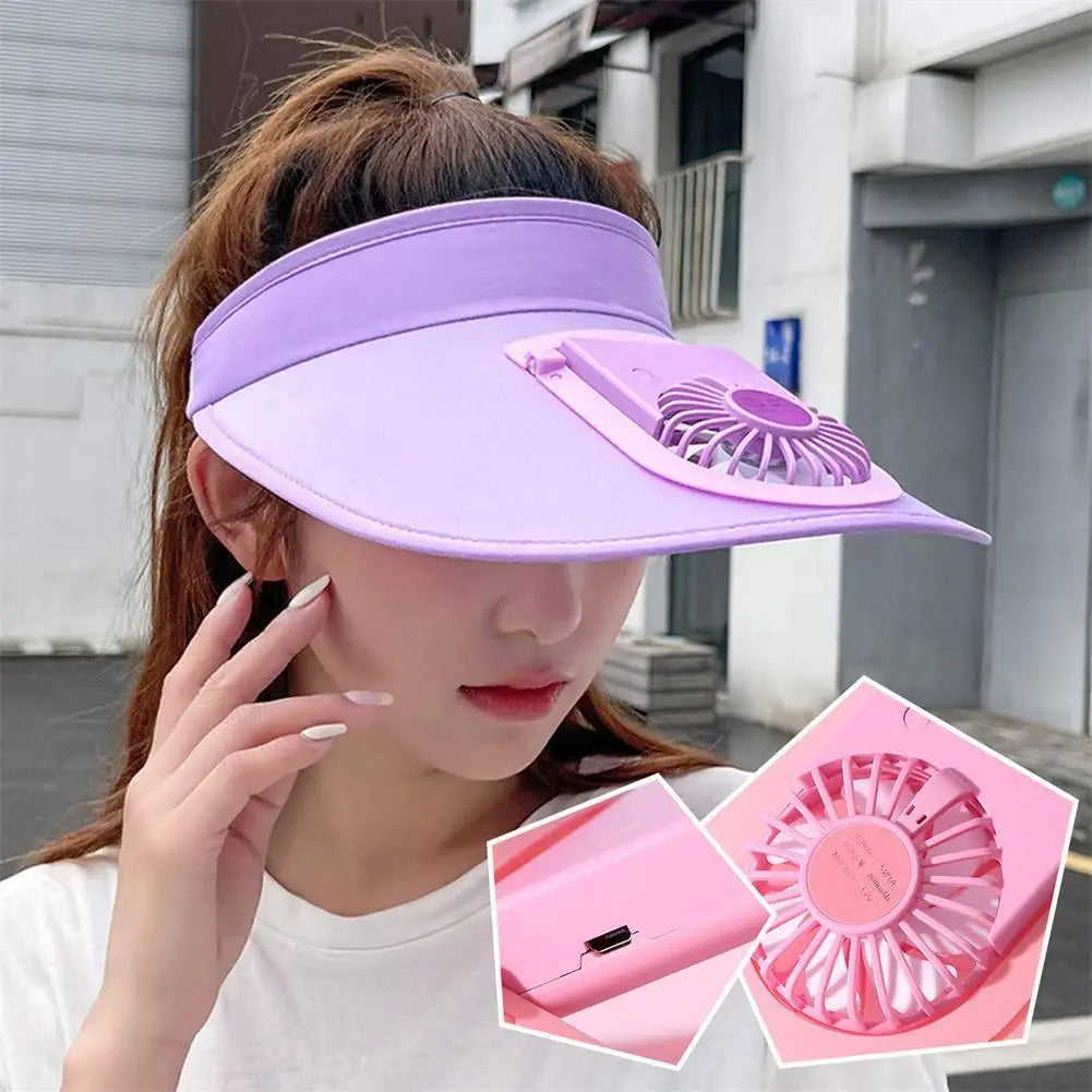 GORRA CON VENTILADOR RECARGABLE