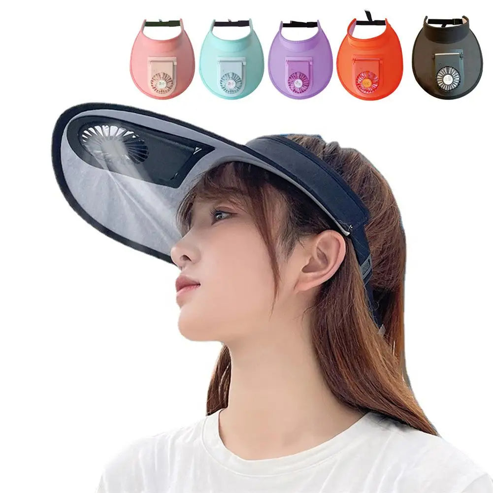 GORRA CON VENTILADOR RECARGABLE