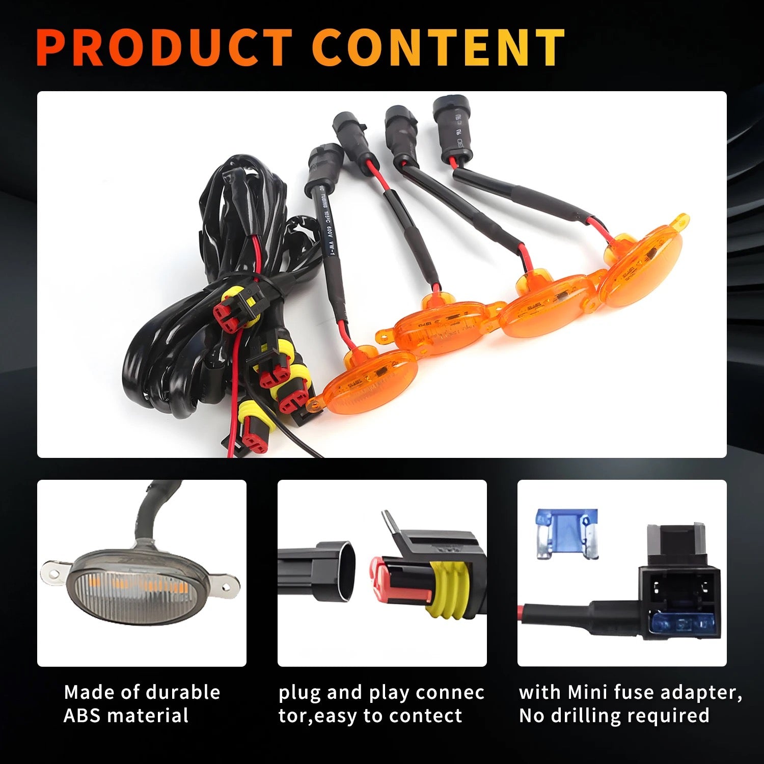 LUCES LED DE PARRILLA DELANTERA UNIVERSAL