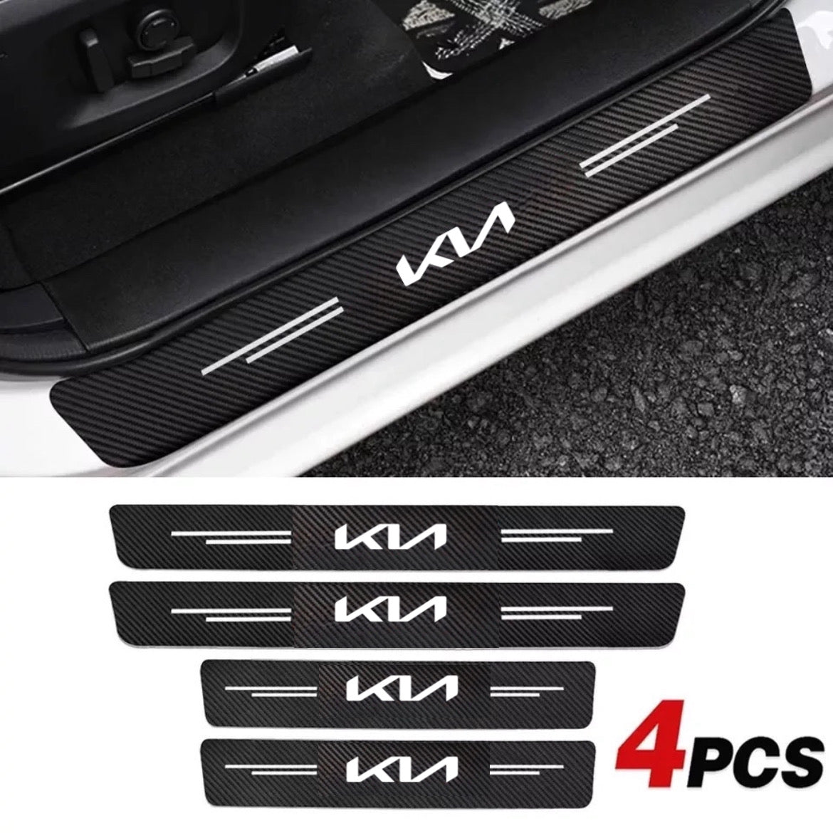 PROTECTOR DE PISADERAS DE CARRO 🚗  KIT 8 PIEZAS