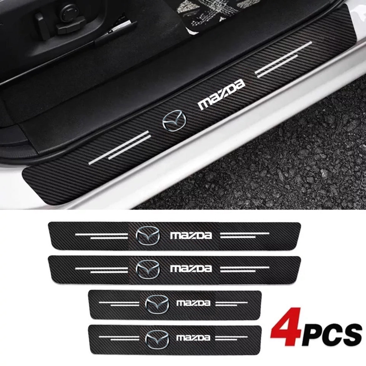 PROTECTOR DE PISADERAS DE CARRO 🚗  KIT 8 PIEZAS